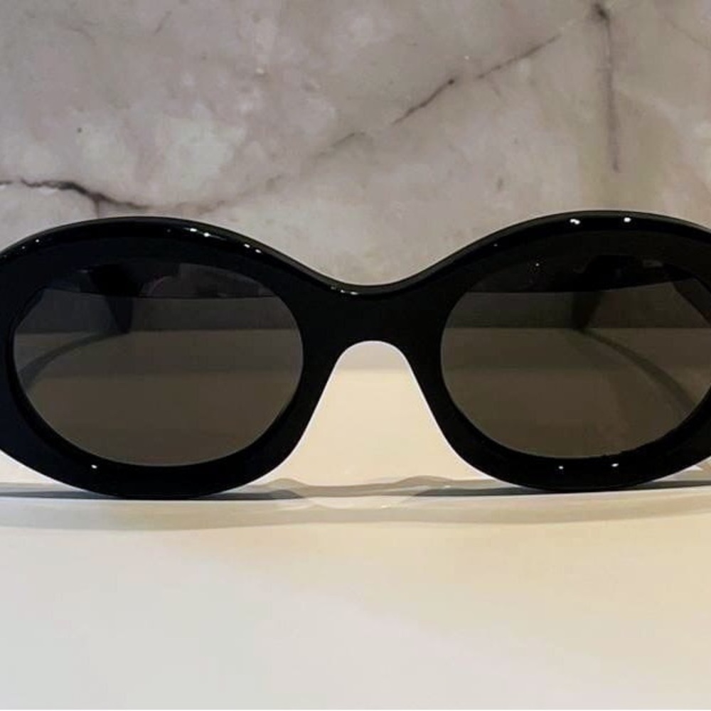 Black Celine Oval Sunglasses